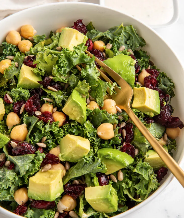 B’s Kale Salad (Gluten free, Vegetarian)