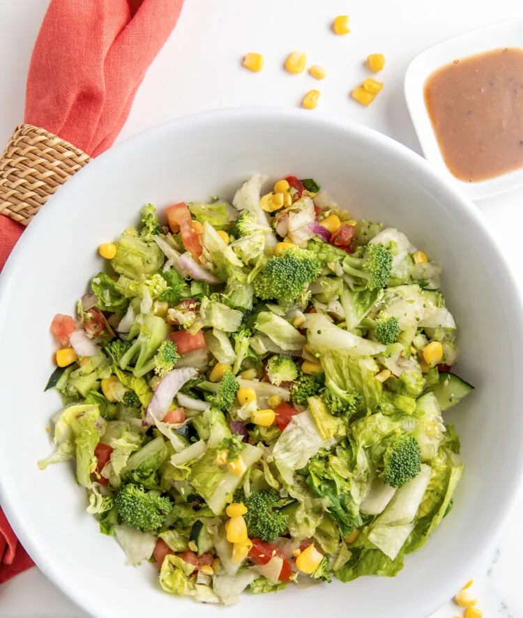 B’s Simple Chopped Salad (Gluten Free, Vegetarian, Vegan)